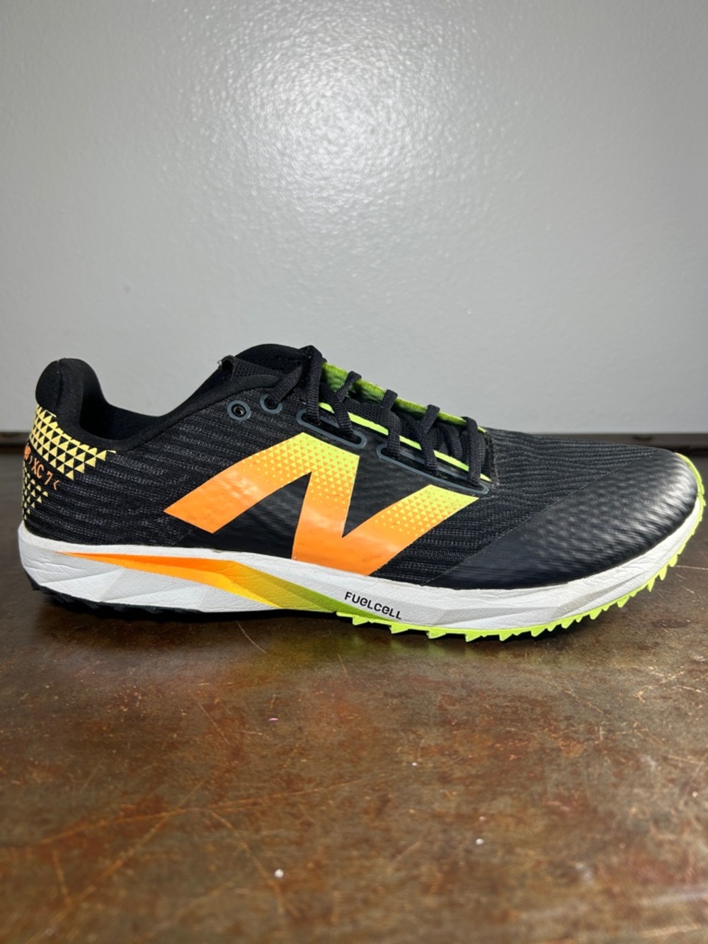 New Balance Fuel Cell XC7 Running Shoes Orange,Neon Yellow Accents Men’s Size 7 - Picture 11 of 16